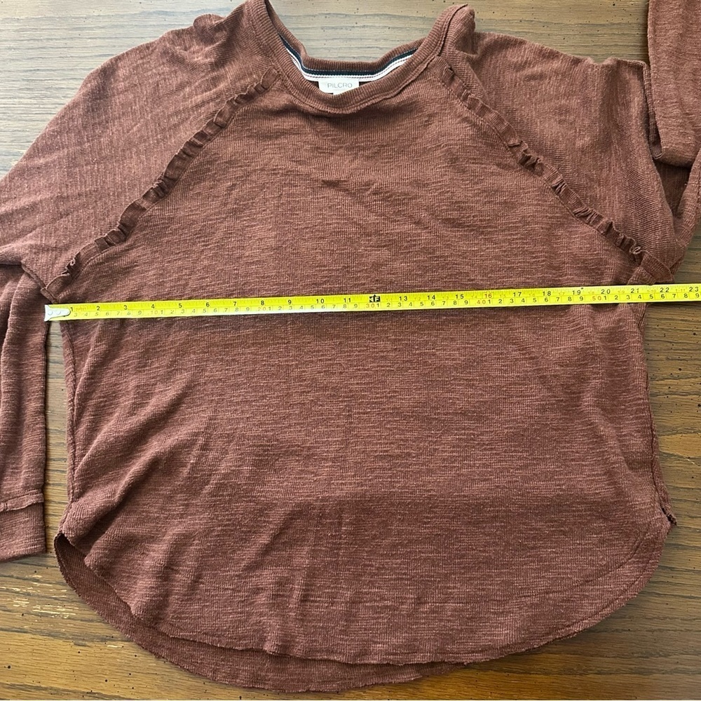 Pilcro Anthropologie Diana  Women's Brown pullover Top M - Picture 2 of 7